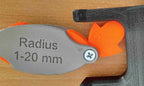 Radius gauge 1-20 mm