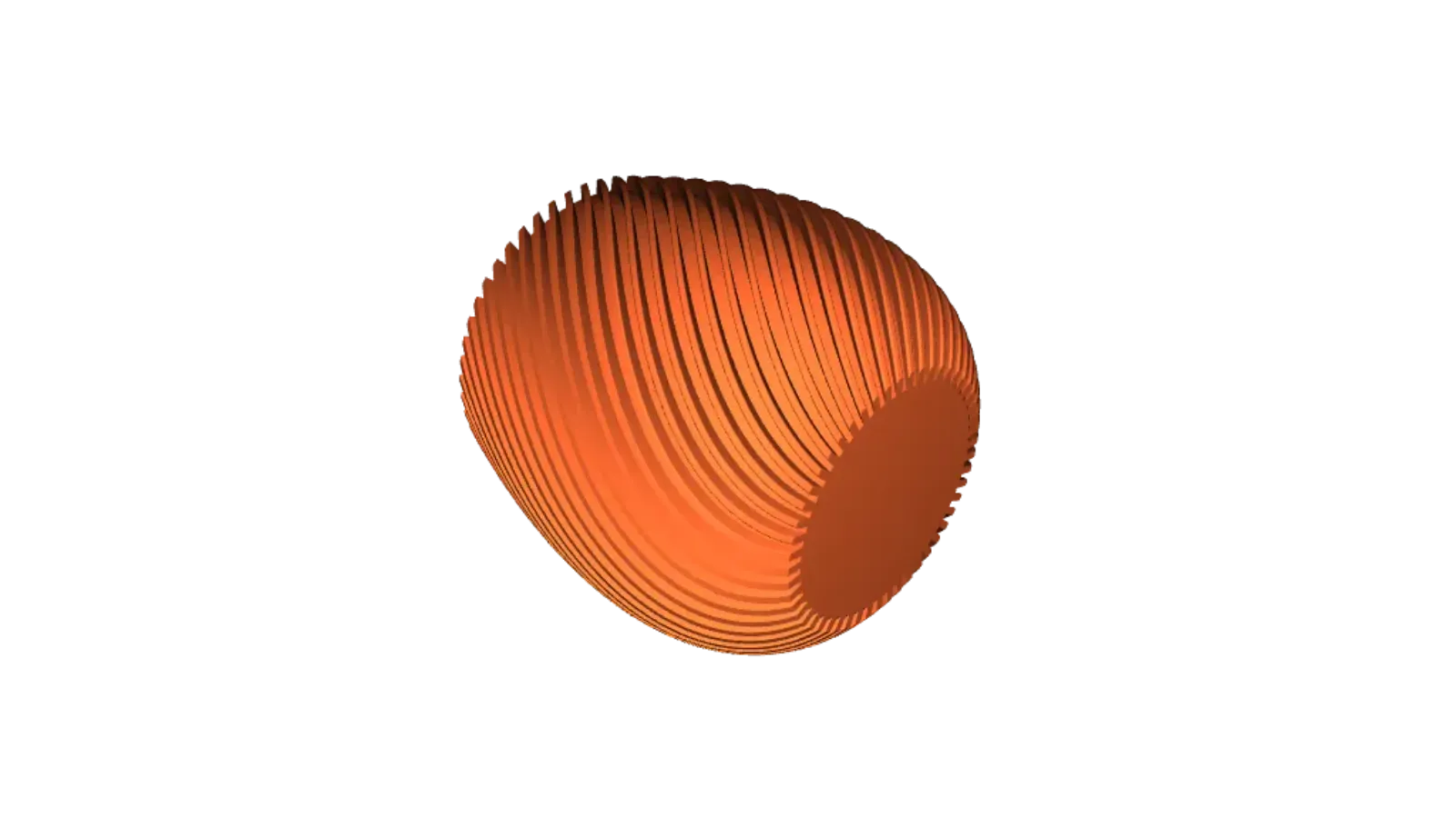 Modern spiral planter